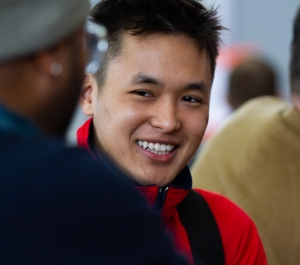 Smiling student
